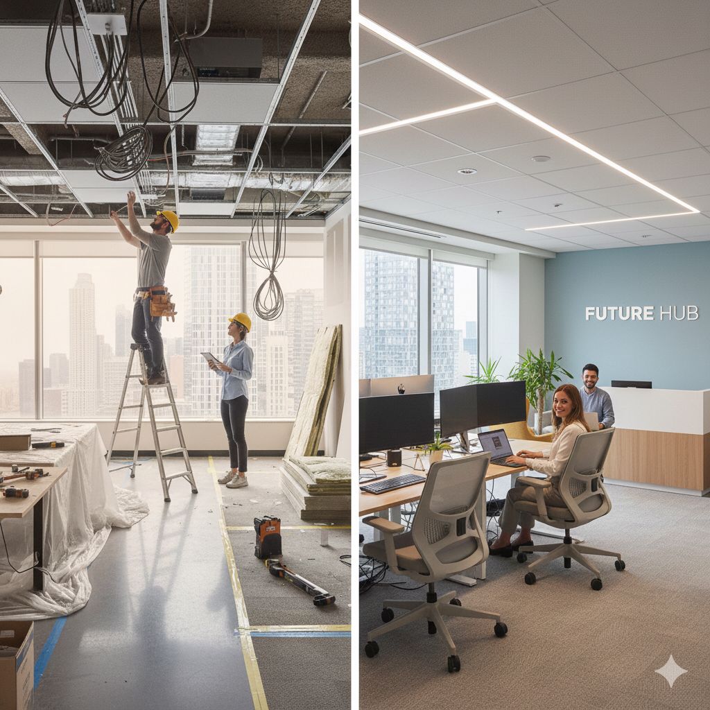 Office renovation from evo maintenance in Dubai